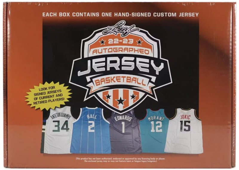 2022/23 Leaf Autographed Basketball Jersey