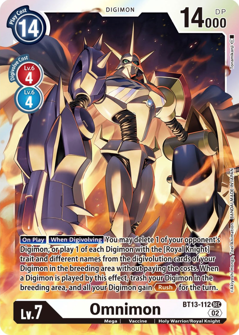 digimon card game versus royal knights - BT-13 - - Dynasmon Magnamon Alphamon Versus Royal Knights Pre-Release Promotion