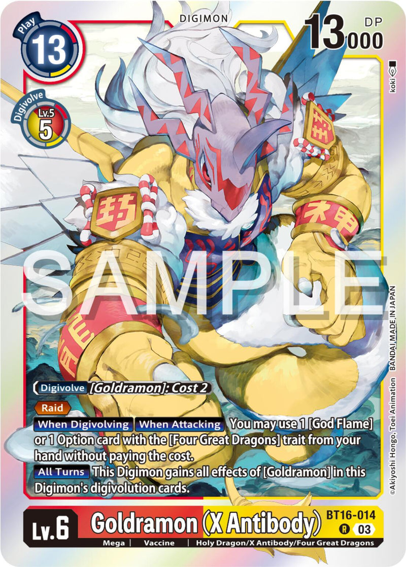 Goldramon (X Antibody) [BT16-014] [Beginning Observer]