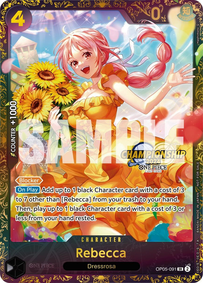 one piece card game rebecca (039) (Alternate Art) holofoil pattern or surface detail) One Piece Blue Black Rebecca