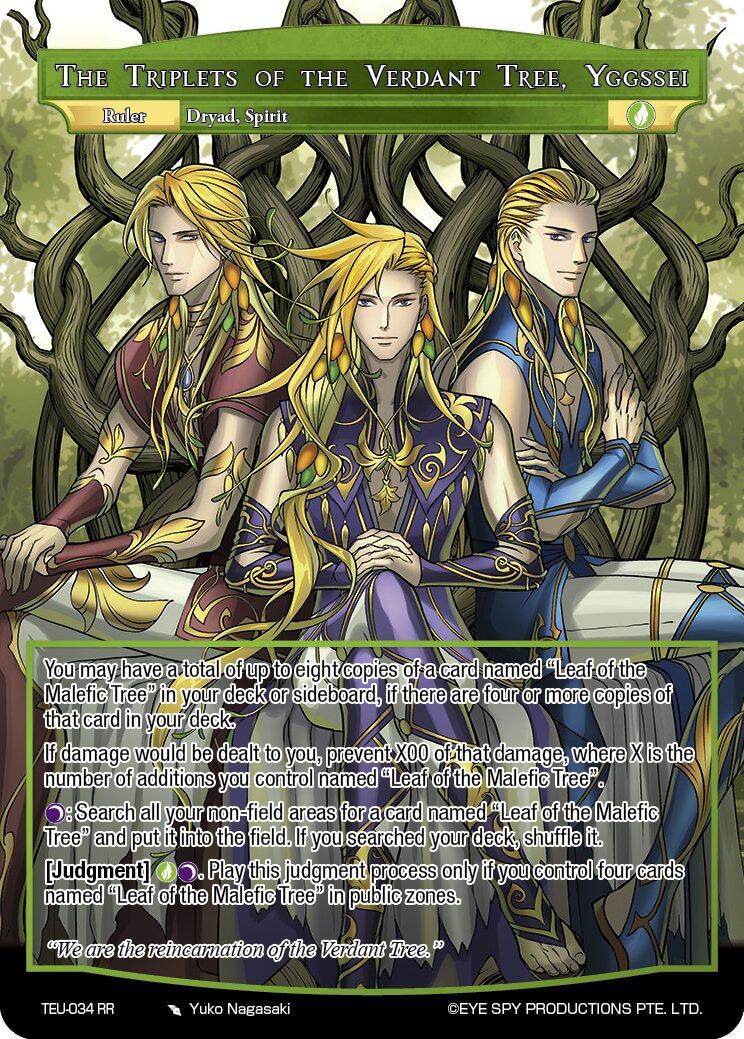 The Triplets of the Verdant Tree, Yggssei // Yggssei, As One (TEU-034 JR) [Timeless Eclipse of the Underworld]