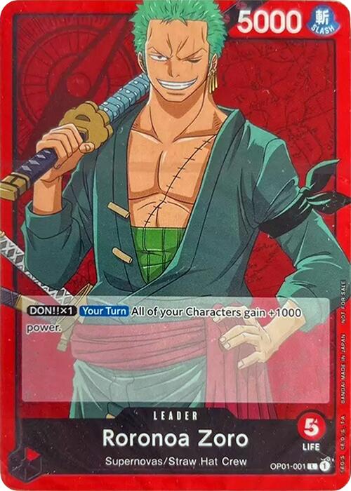 one piece tcg zoro deck Bandai and Sanji Starter : Toys & Games card to your Leader or 1 of your Characters Roronoa Zoro (OP09-076) [Premium Booster