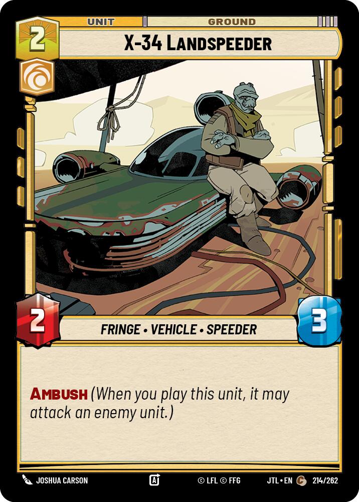 X-34 Landspeeder (214/262) (214/262) [Jump to Lightspeed]