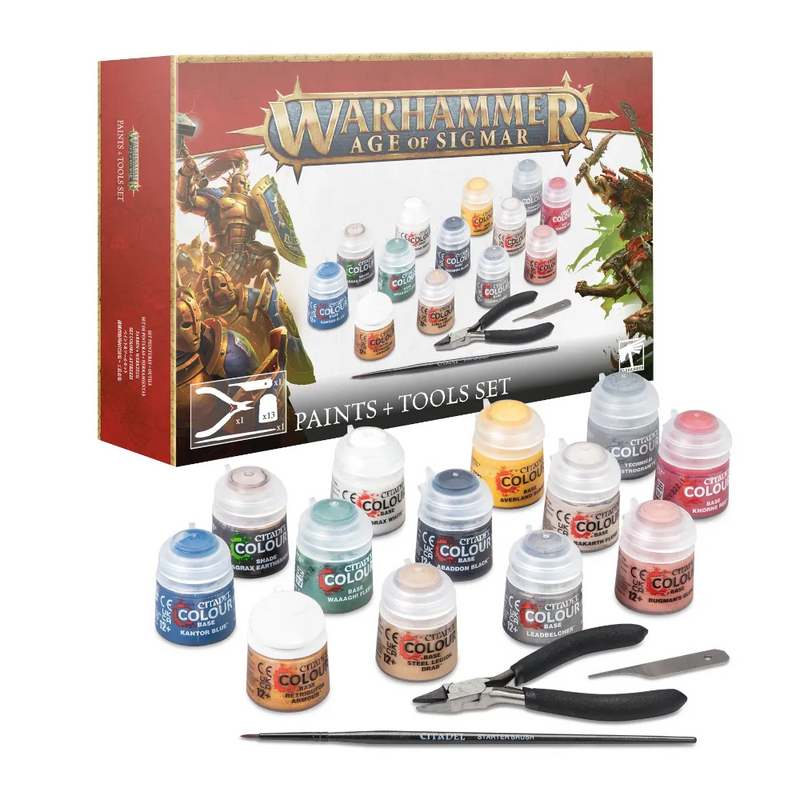 Warhammer : Age of Sigmar - Paints + Tools Set (4th Edition)