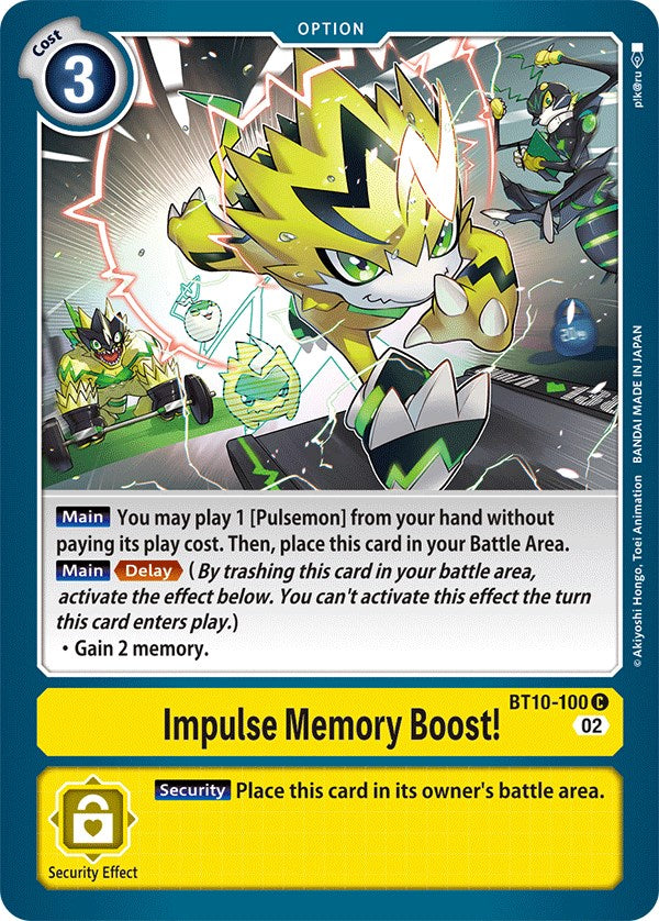 Impulse Memory Boost! [BT10-100] [Xros Encounter]