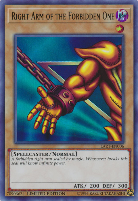 Right Arm of the Forbidden One [LART-EN006] Ultra Rare