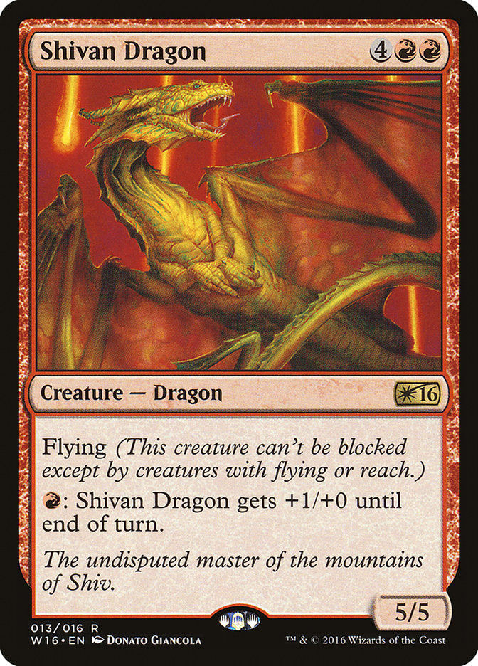 Shivan Dragon [Welcome Deck 2016]