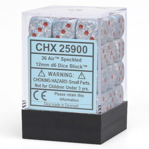 Air Elemental 12mm D6 Dice Block (36) - Cape Fear Collectibles