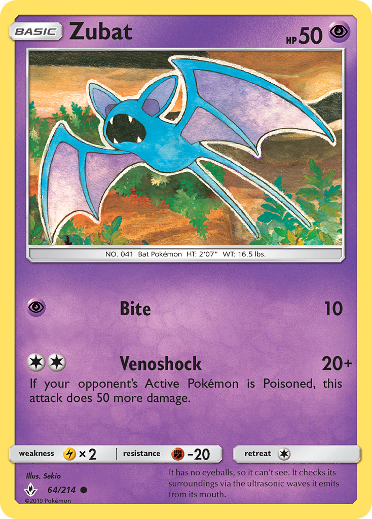 Zubat (64/214) [Sun & Moon: Unbroken Bonds]