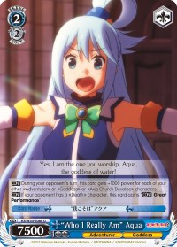 "Who I Really Am" Aqua (KS/W55-E088 U) [KonoSuba 2]