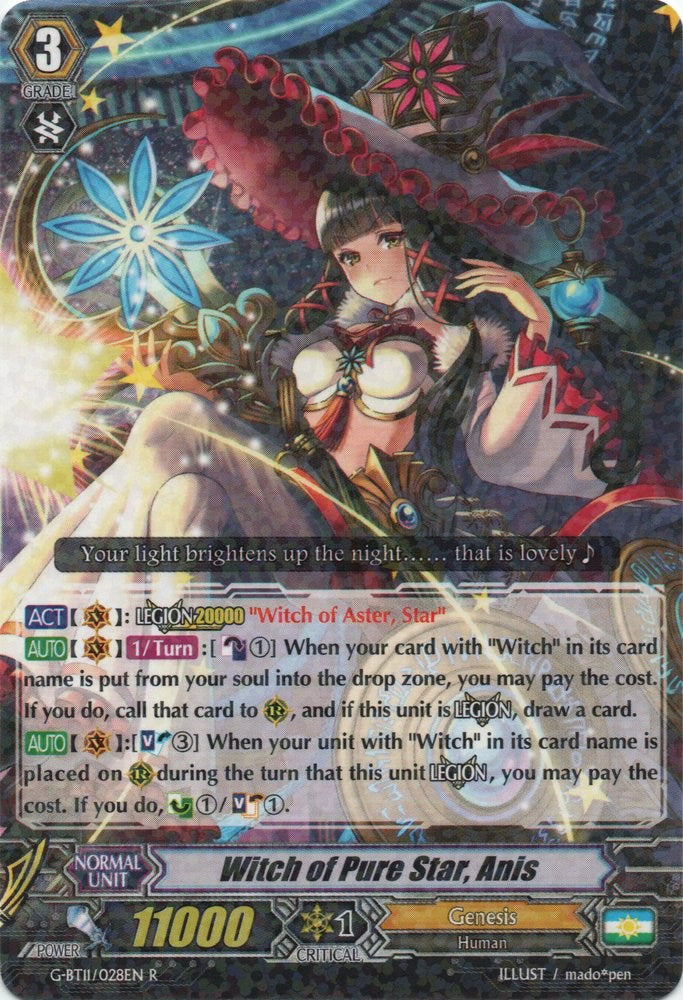 Witch of Pure Star, Anis (G-BT11/028EN) [Demonic Advent]