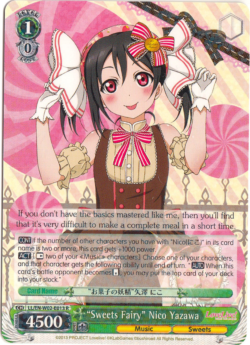 "Sweets Fairy" Nico Yazawa (LL/EN-W02-E013 R) [Love Live! DX Vol.2]