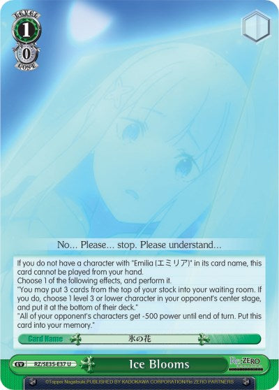 Ice Blooms (RZ/SE35-E37 U) (Parallel Foil) [Re:ZERO: The Frozen Bond]
