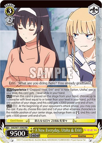 A New Everyday, Utaha & Eriri [Saekano How to Raise a Boring Girlfriend. flat]