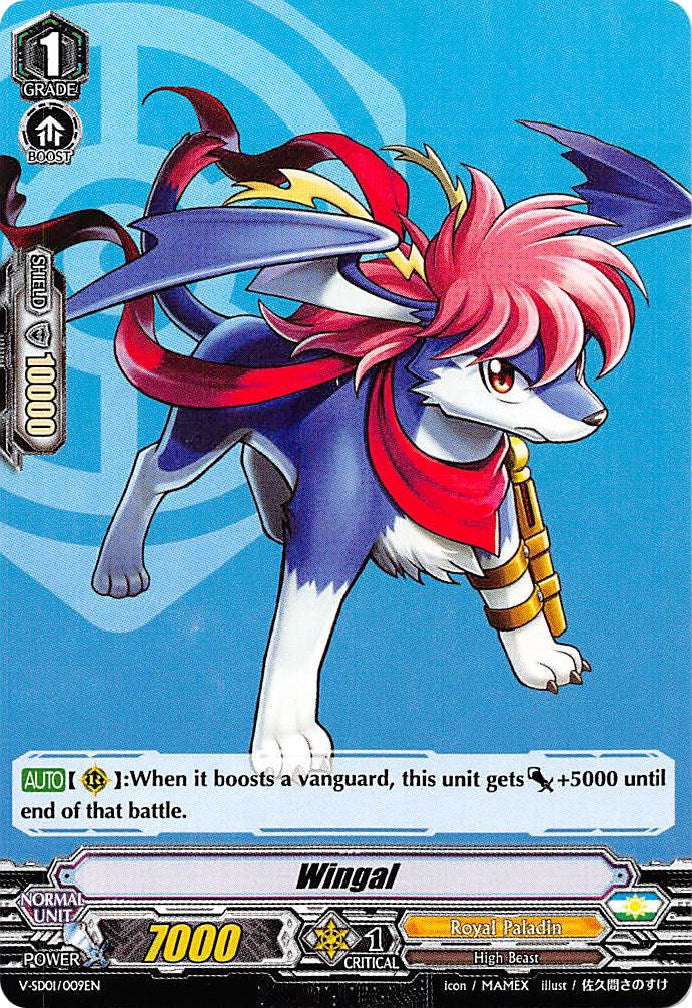 Wingal (V-SD01/009EN) [2018 Free Experience Deck "Royal Paladin"]