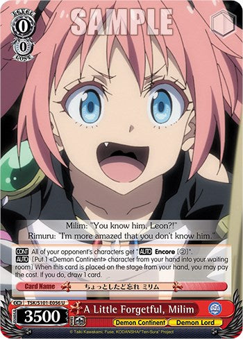 A Little Forgetful, Milim [That Time I Got Reincarnated as a Slime Vol.3]