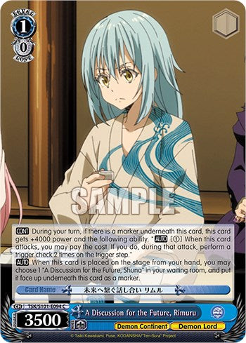 A Discussion for the Future, Rimuru [That Time I Got Reincarnated as a Slime Vol.3]