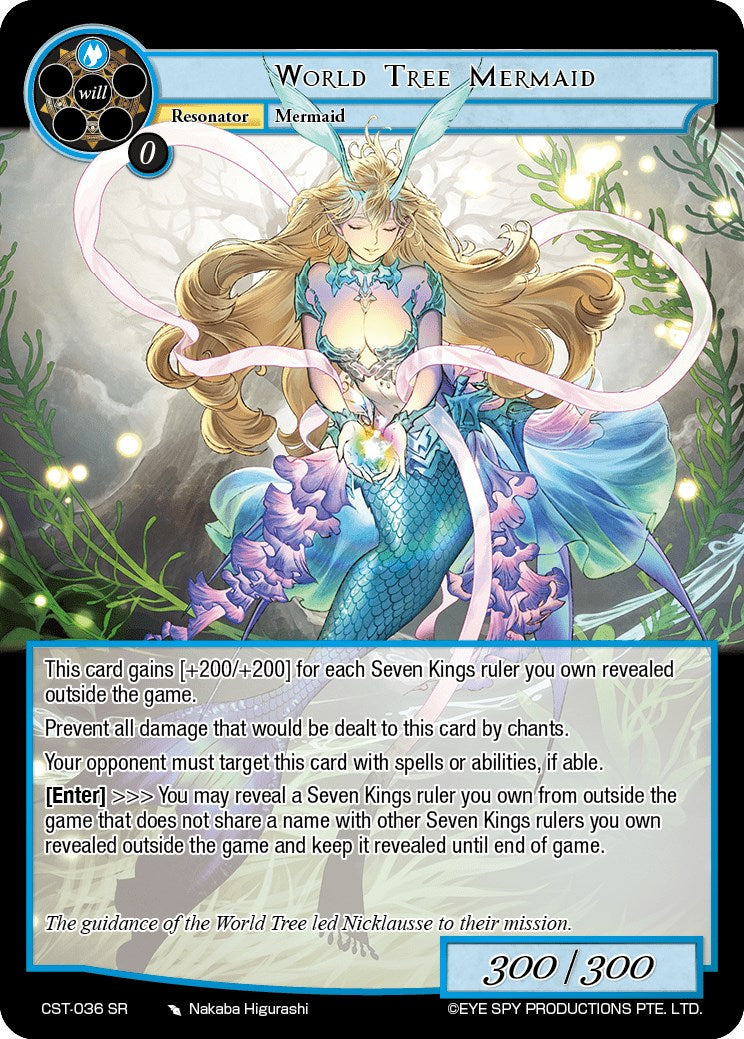 World Tree Mermaid (CST-036 SR) [Clash of the Star Trees]