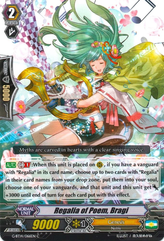 Regalia of Poem, Bragi (G-BT14/066EN) [Divine Dragon Apocrypha]