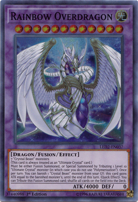 Rainbow Overdragon [LED2-EN037] Super Rare