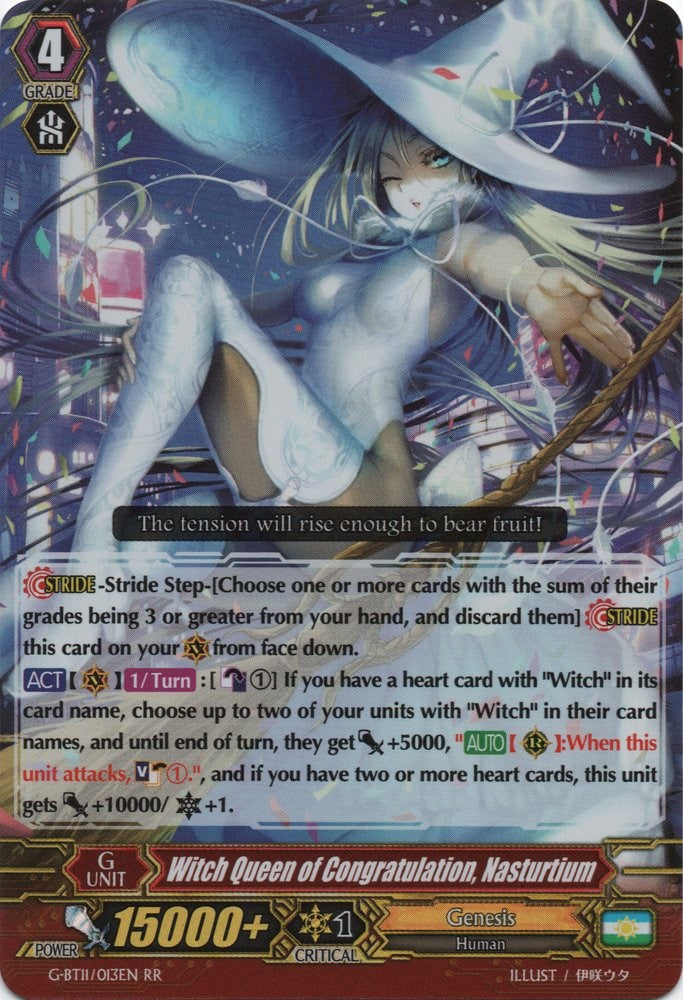 Witch Queen of Congratulation, Nasturtium (G-BT11/013EN) [Demonic Advent]