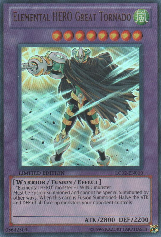 Elemental HERO Great Tornado [LC02-EN010] Ultra Rare